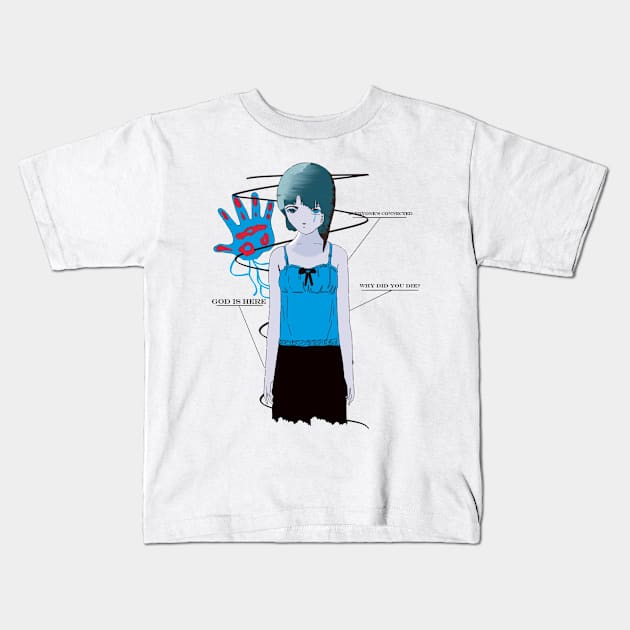 Serial Experiments Lain ''PSYCHE'' V2 Kids T-Shirt by riventis66